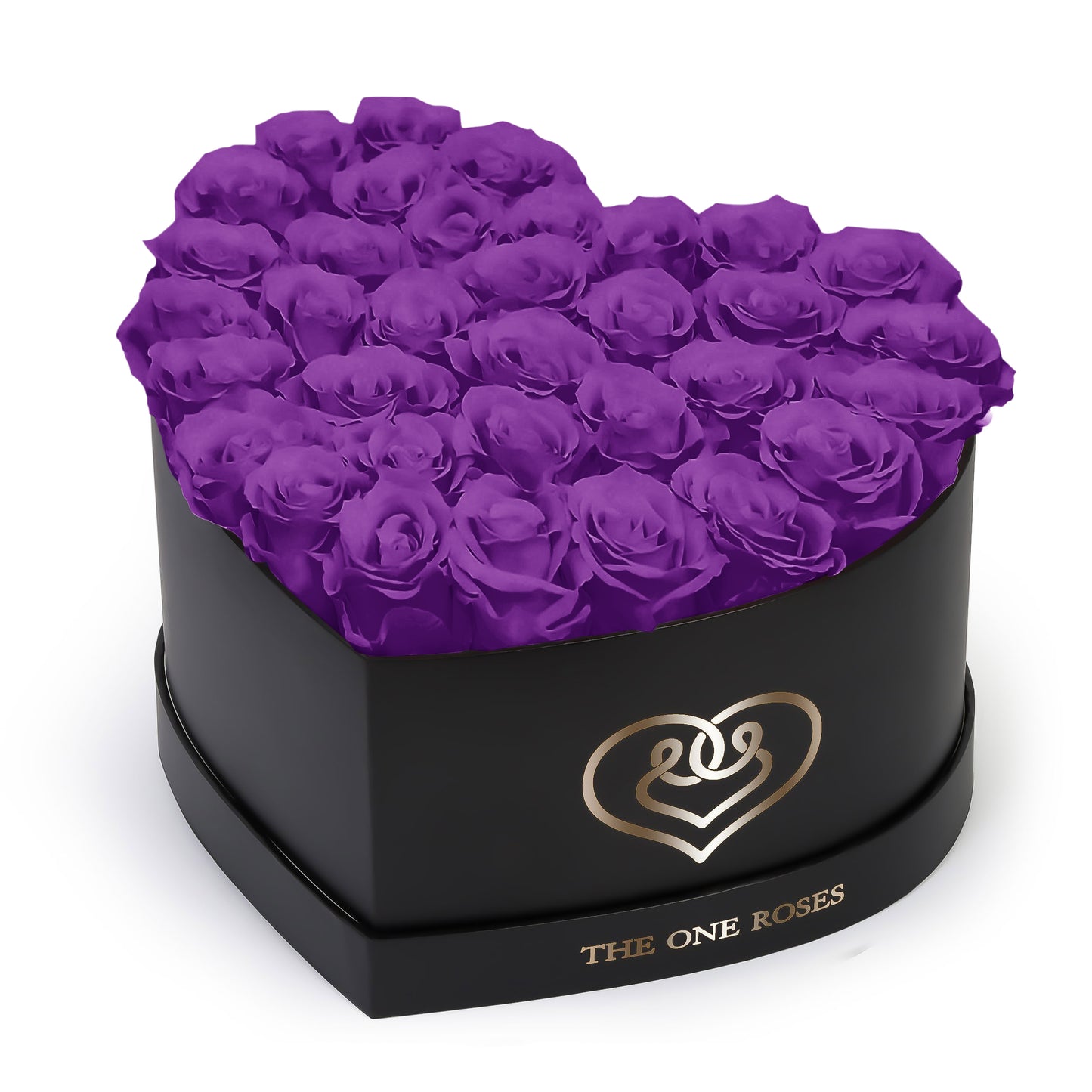 Purple Roses | Black "Love" Box