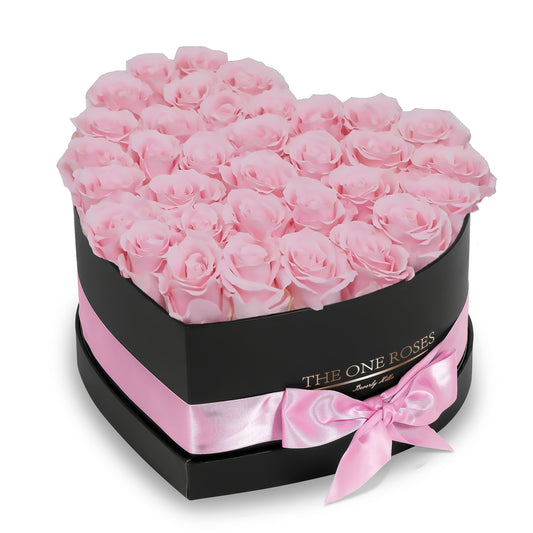 Candy Pink Roses | Black "Love" Box