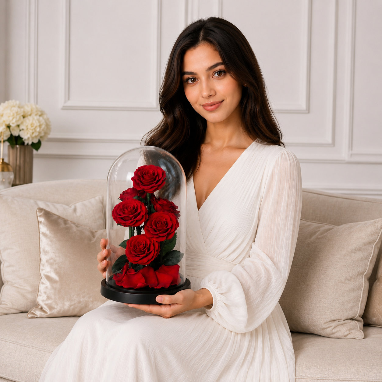Enchanted Rose In A Glass Dome