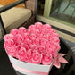 Candy Pink Roses | Black "Love" Box