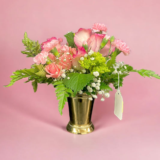 Lush Pink Rose Bouquet