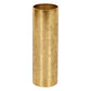 Gold Metal Cylinder Vase, 11"