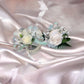 White Rose Corsage & Boutonnières Set