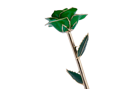 24k Gold Dipped Rose - Emerald Isle