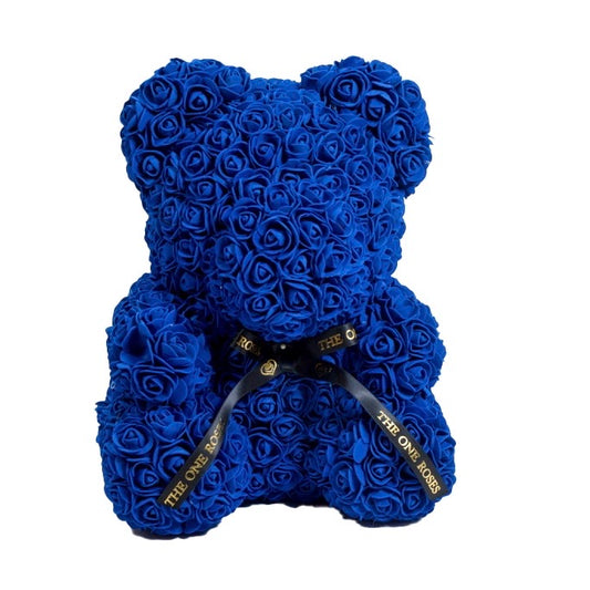 Sapphire Blue Rose Bear