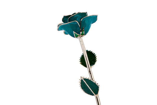 24k Gold Dipped Rose - Teal Rhapsody