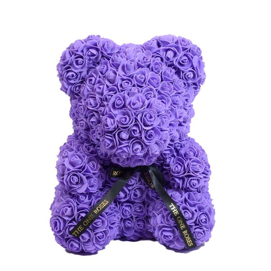 Purple Rose Bear
