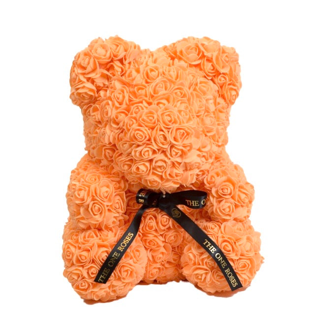 Peach Rose Bear