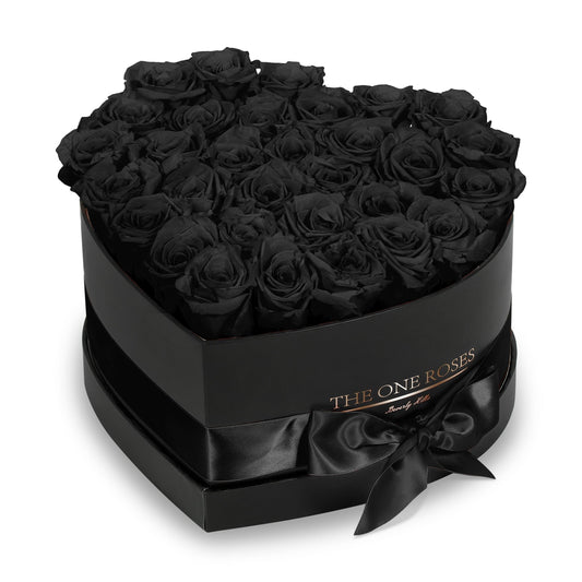 Onyx Black Roses | Black "Love" Box